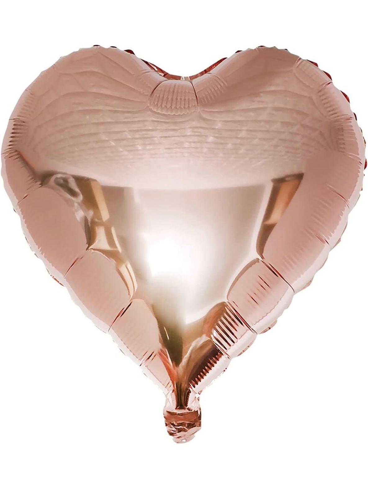 6 heart balloons