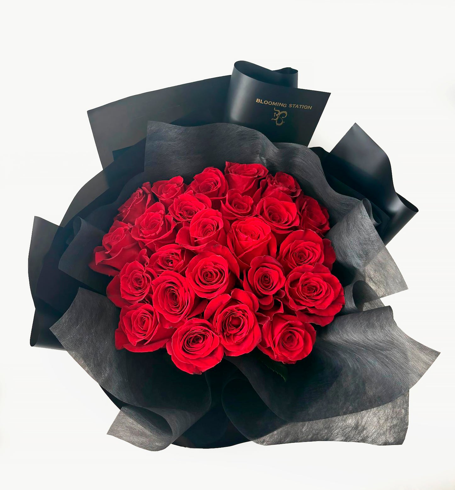 24 red roses bouquet